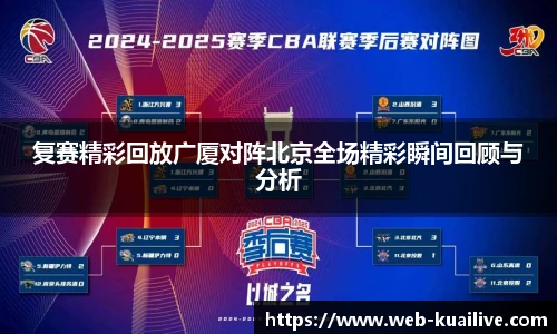 复赛精彩回放广厦对阵北京全场精彩瞬间回顾与分析